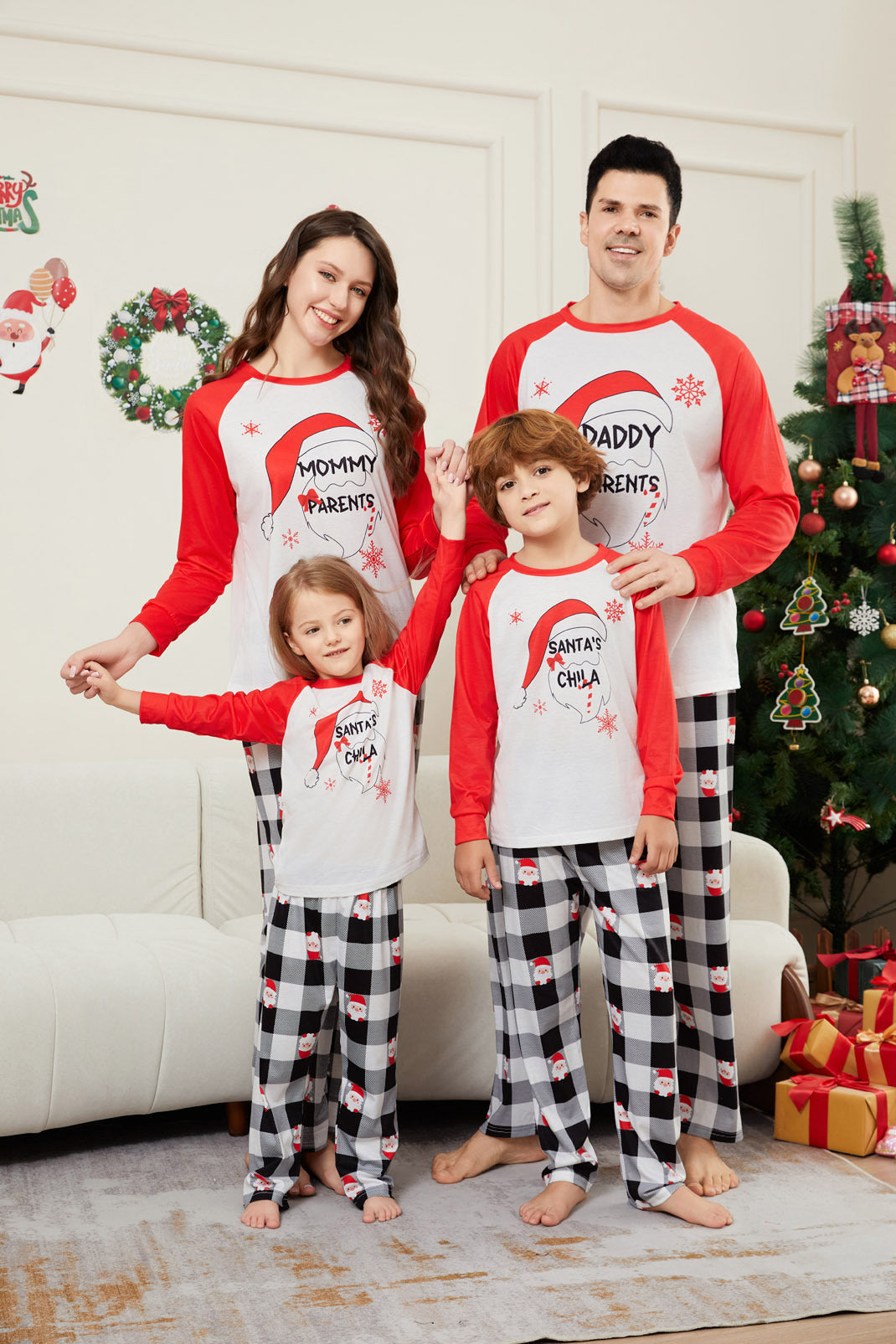 Santa Claus Family Pajama Set - back view