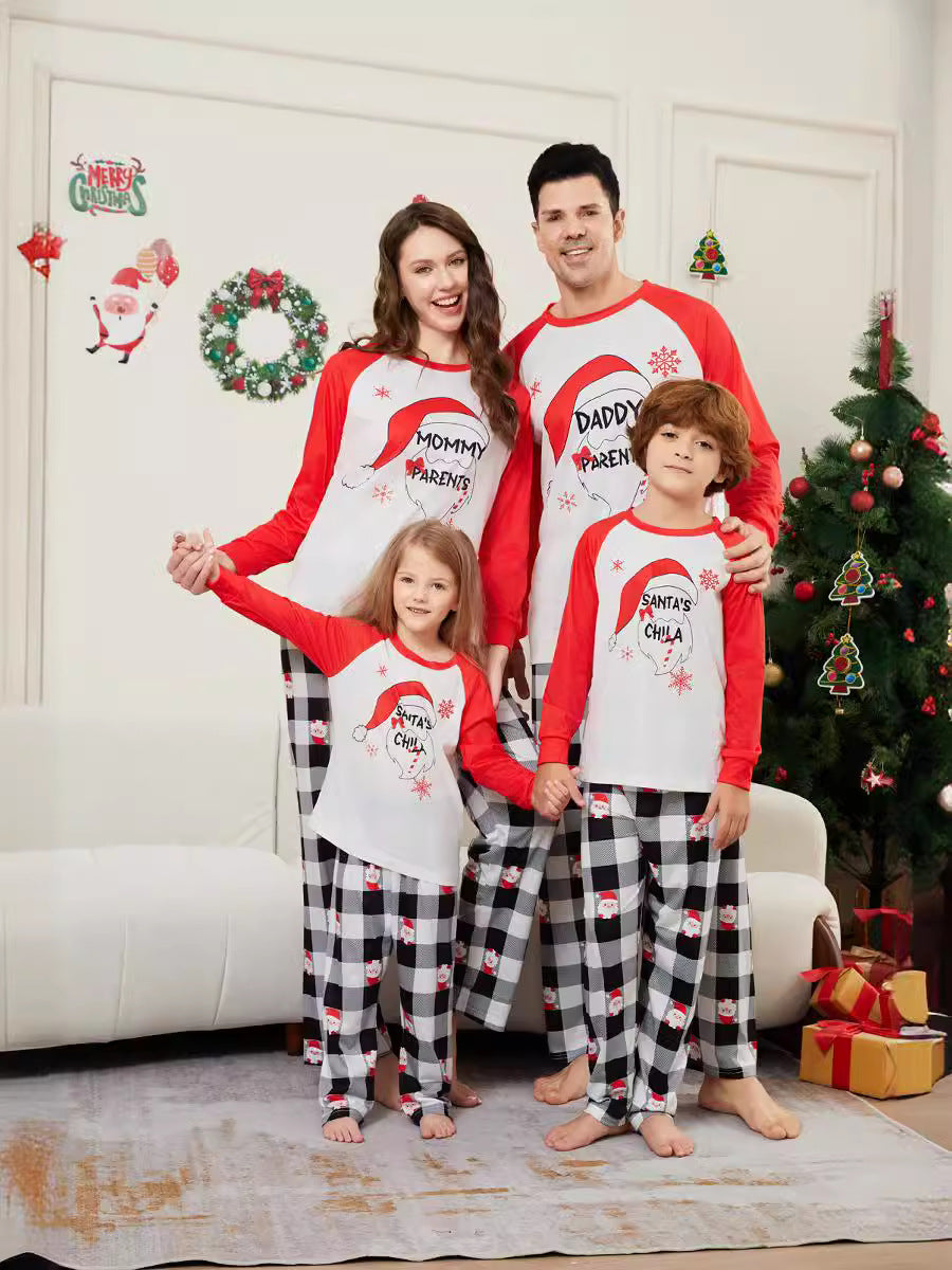 Santa Claus Family Pajama Set - fabric detail