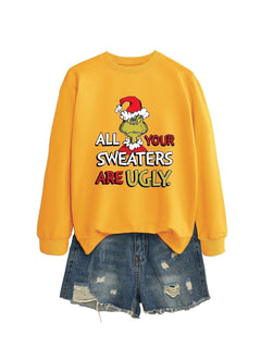 All Your Sweaters Are Ugly Christmas Sweatshirt - model wearing