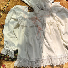 Women's Double-Sided Retro Pajama Set - side view