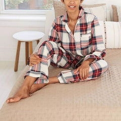 Women's Check Pajama Set - lifestyle