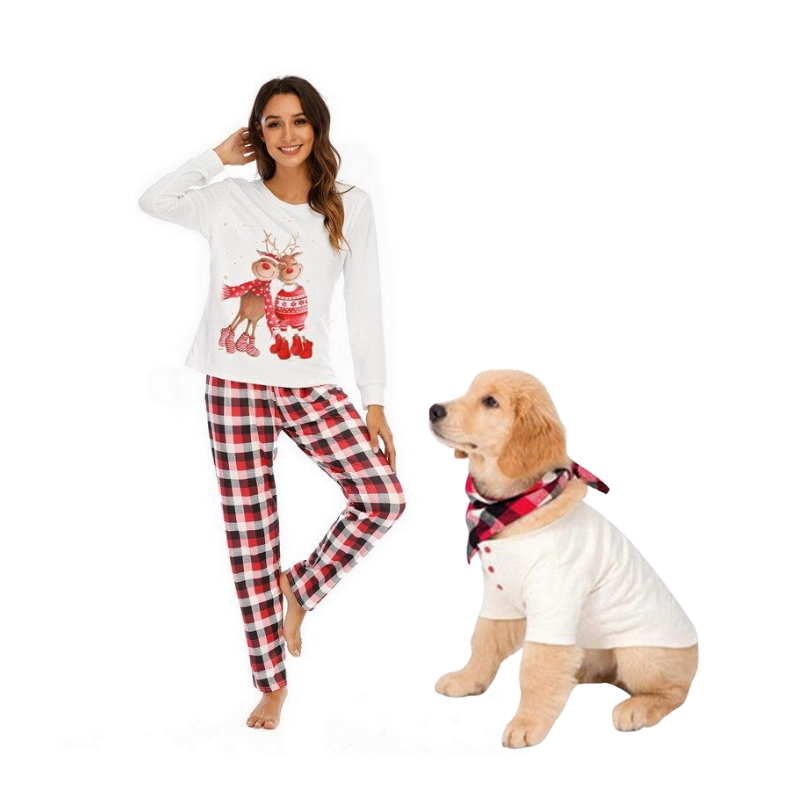 Christmas Pet & Owner Matching Outfit - front view
