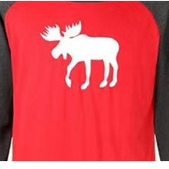 Men's Christmas Reindeer Pajama Set - fabric detail