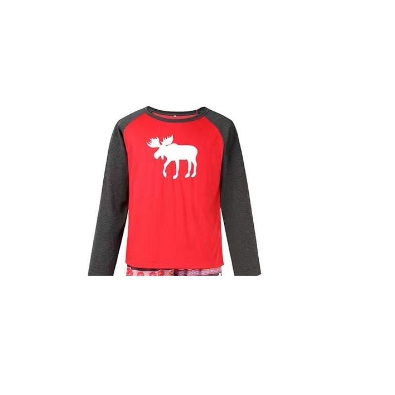 Men's Christmas Reindeer Pajama Set - back view