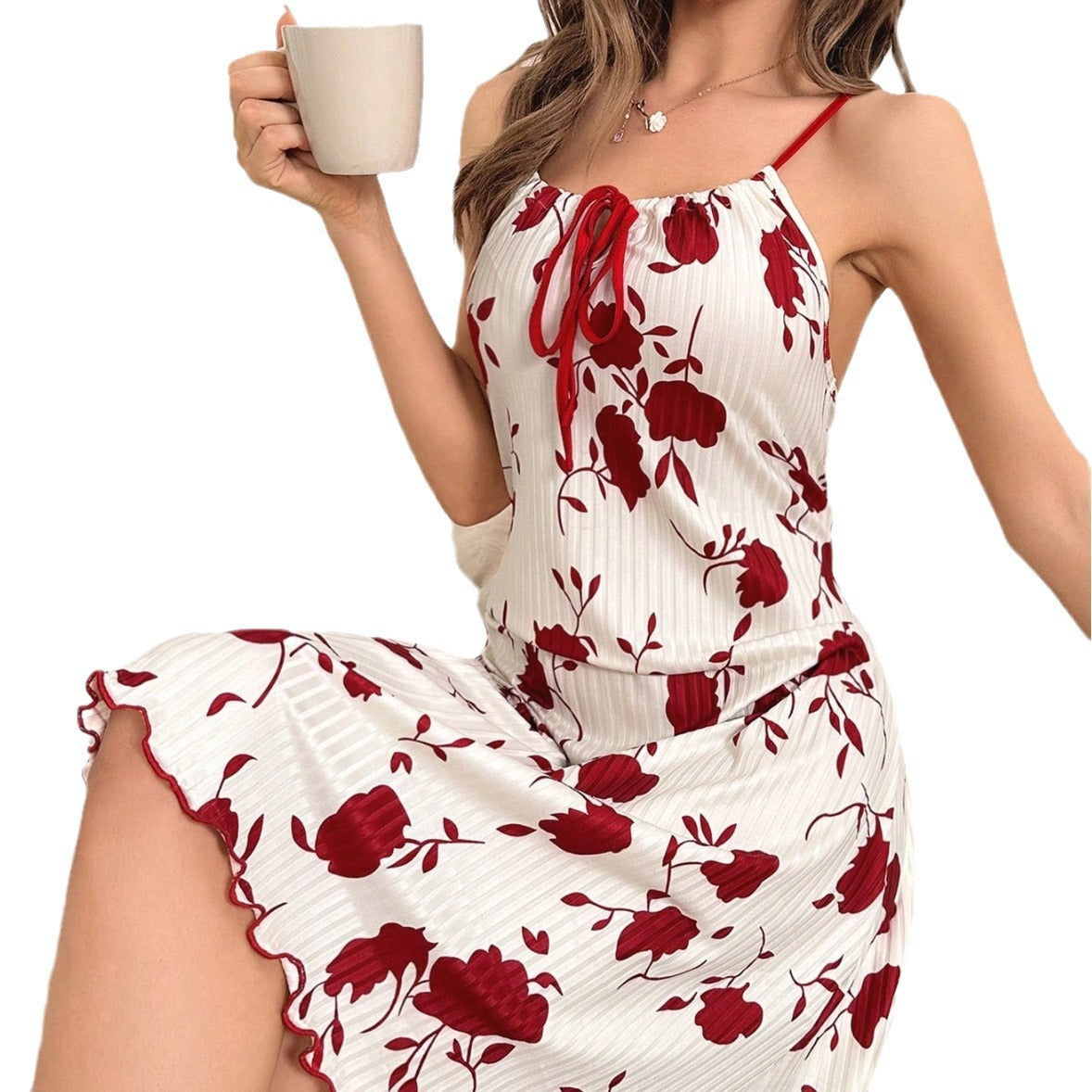 Women's Colorful Cotton Print Loungewear - side view