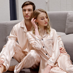 Couple Satin Pajama Set - front view
