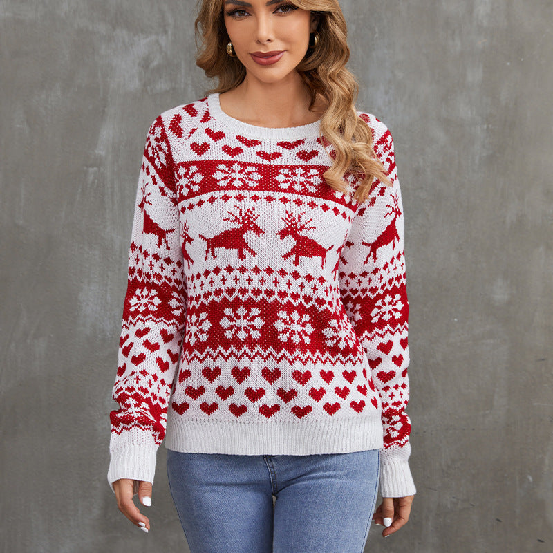 Knitted Cardigan Christmas Ugly Sweater - back view