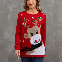 Knitted Cardigan Christmas Ugly Sweater - back view