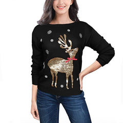 Knitted Cardigan Christmas Ugly Sweater - side view
