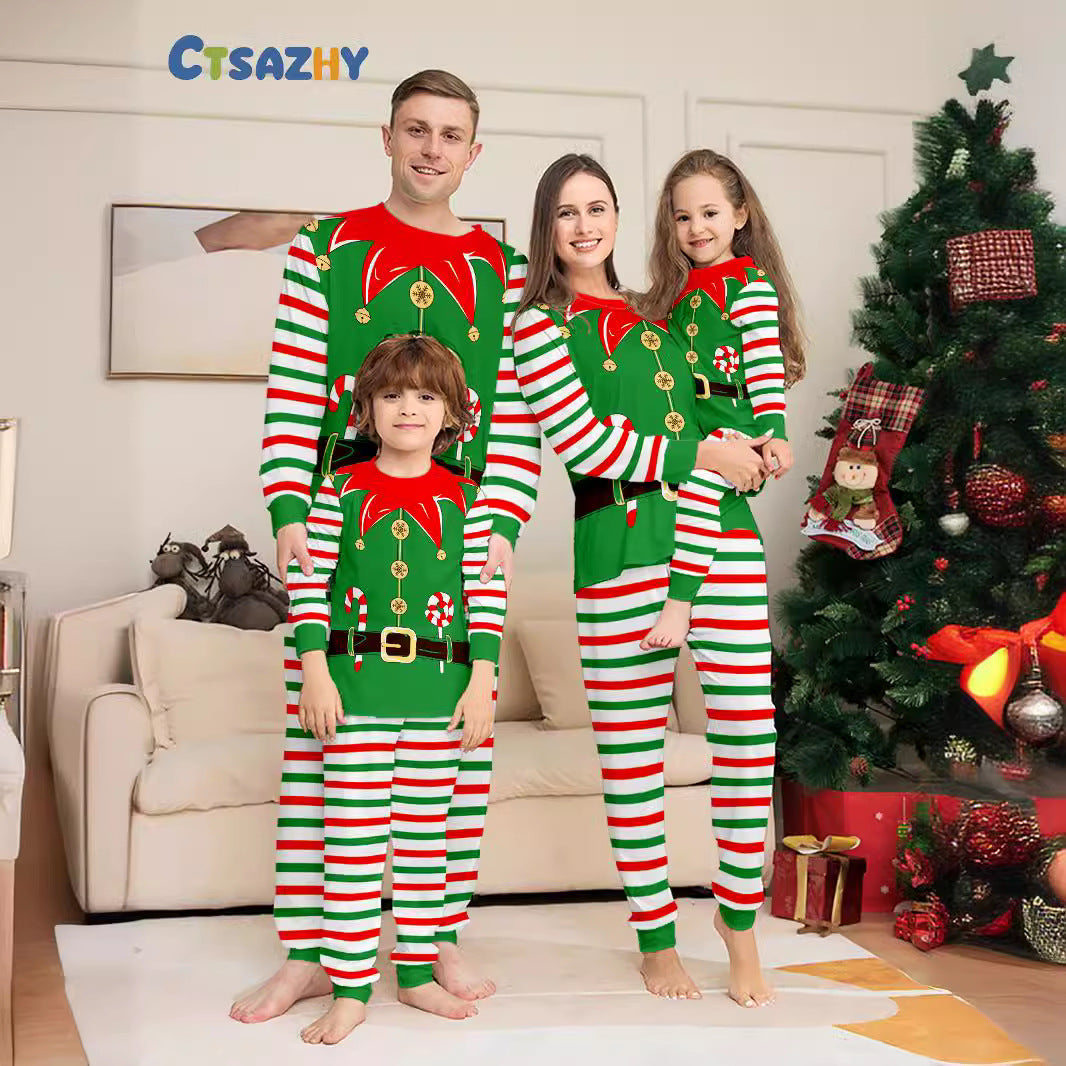 Christmas Family Party Pajama Set - back view