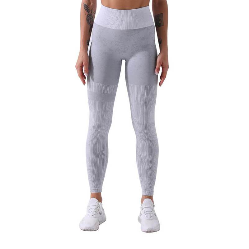 Women's High Waist Yoga Leggings - fabric detail