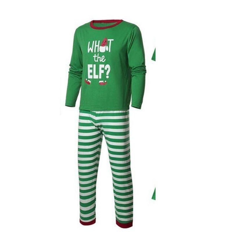 Men's Elf Pajama Set - front view