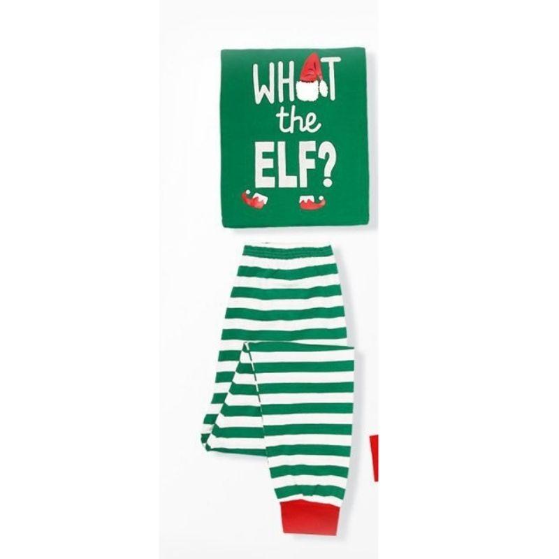 Men's Elf Pajama Set - fabric detail