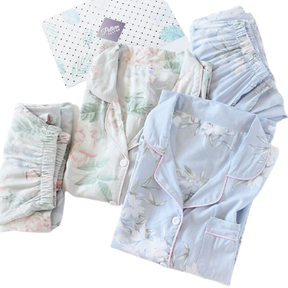 Floral Printed Pajamas Set