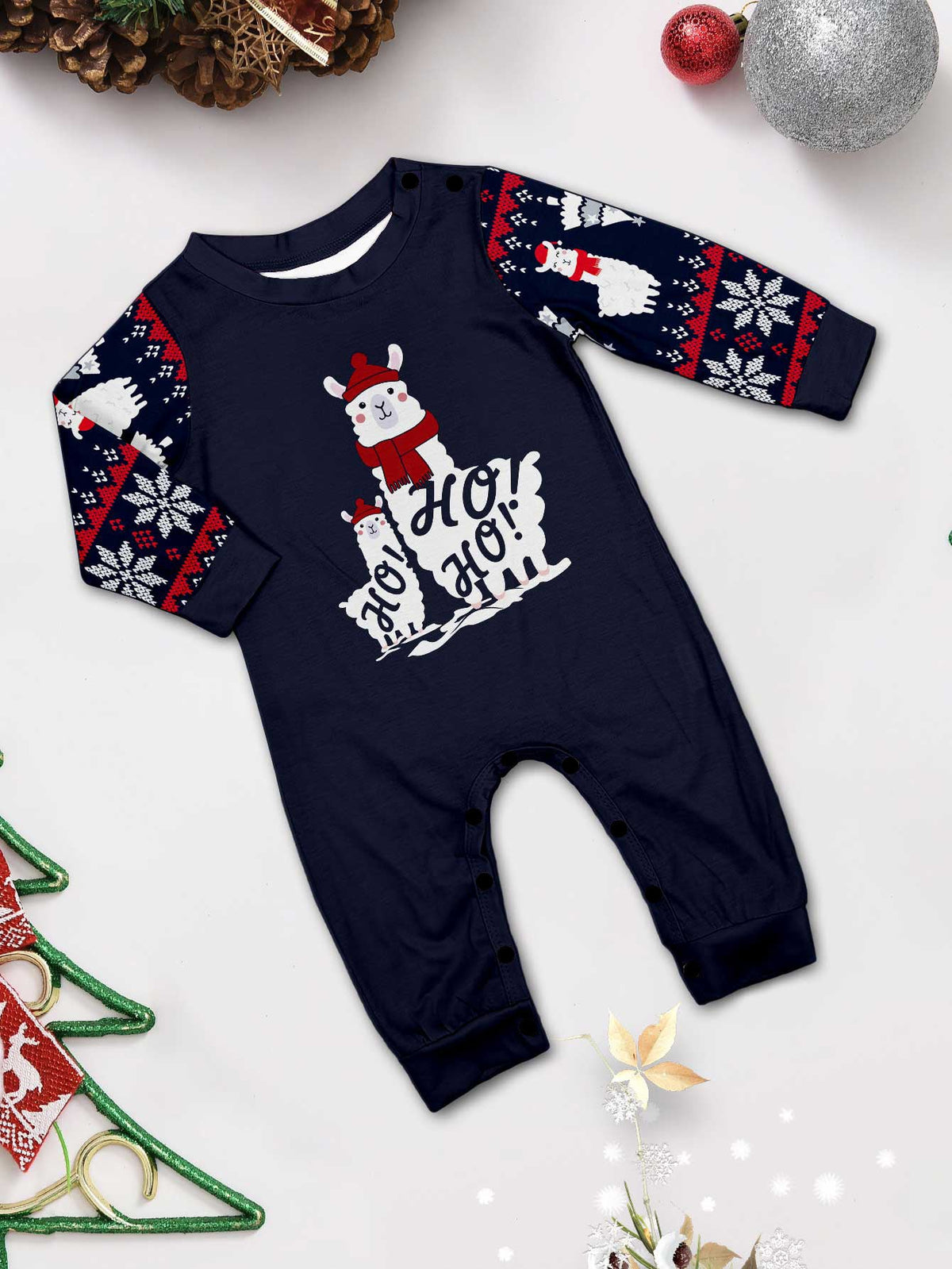 Christmas Ho Ho Ho Family Pajama Set - lifestyle shot