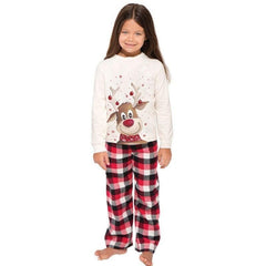 Family Holiday Reindeer Matching Pajama Set - back view