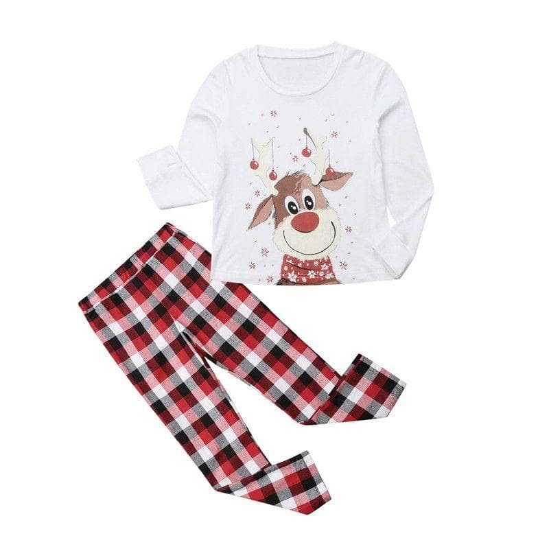Family Holiday Reindeer Matching Pajama Set - lifestyle