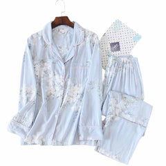 Floral Print Pajama Set - front view