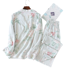Floral Print Pajama Set - model wearing