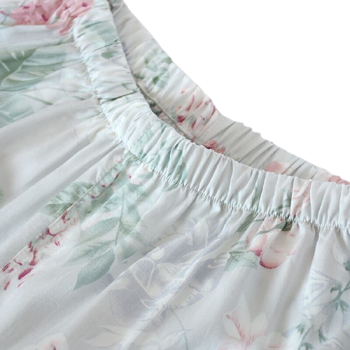 Floral Print Pajama Set - back view
