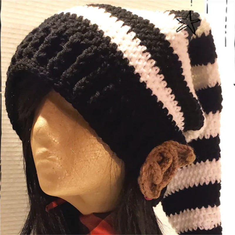 Christmas Elf Hat - fabric detail