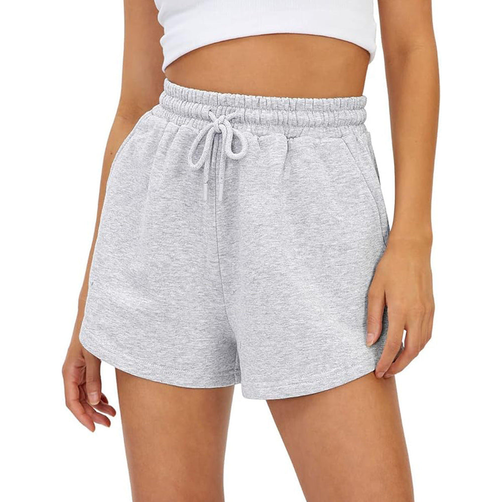 Women's High-Waist Leisure Sports Shorts - front view