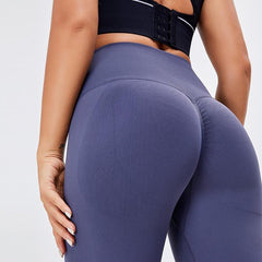 Women's High-Waist Sports Fitness Leggings - front view