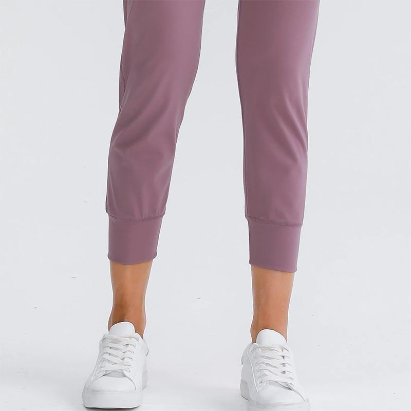 Women's High-Waist Loose Joggers with Pockets - back view