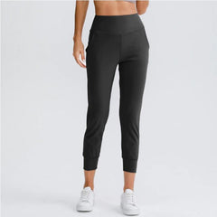 Women's High-Waist Loose Joggers with Pockets - lifestyle