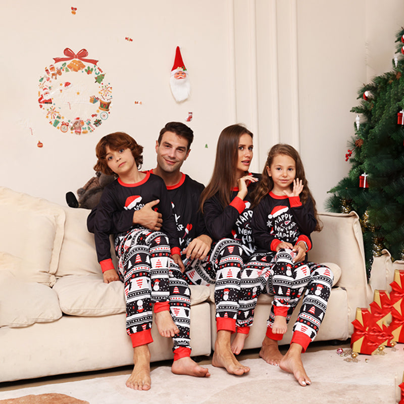 Family Holiday Christmas Matching Pajamas - model wearing