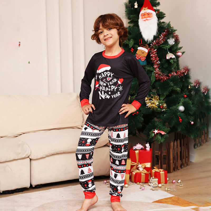 Family Holiday Christmas Matching Pajamas - back view