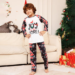 Family Joy World Christmas Matching Pajamas - back view