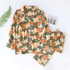 Women's Lily Flower Pajama Set - front view