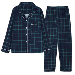 Men's Check Pajama Set - model wearing