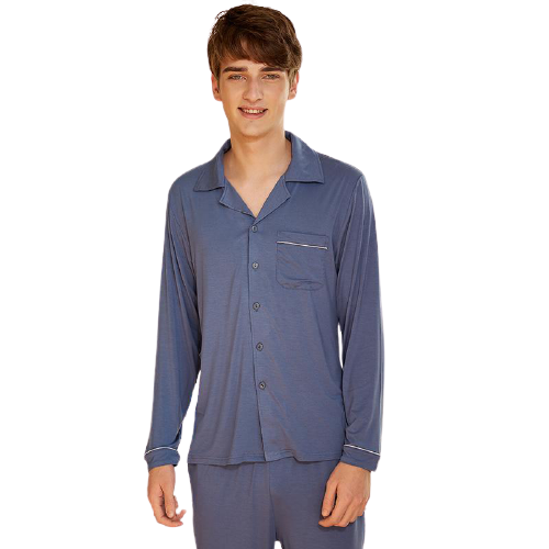 Men's Long-Sleeve Pajama Set - back view