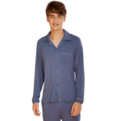 Men's Long-Sleeve Pajama Set - back view