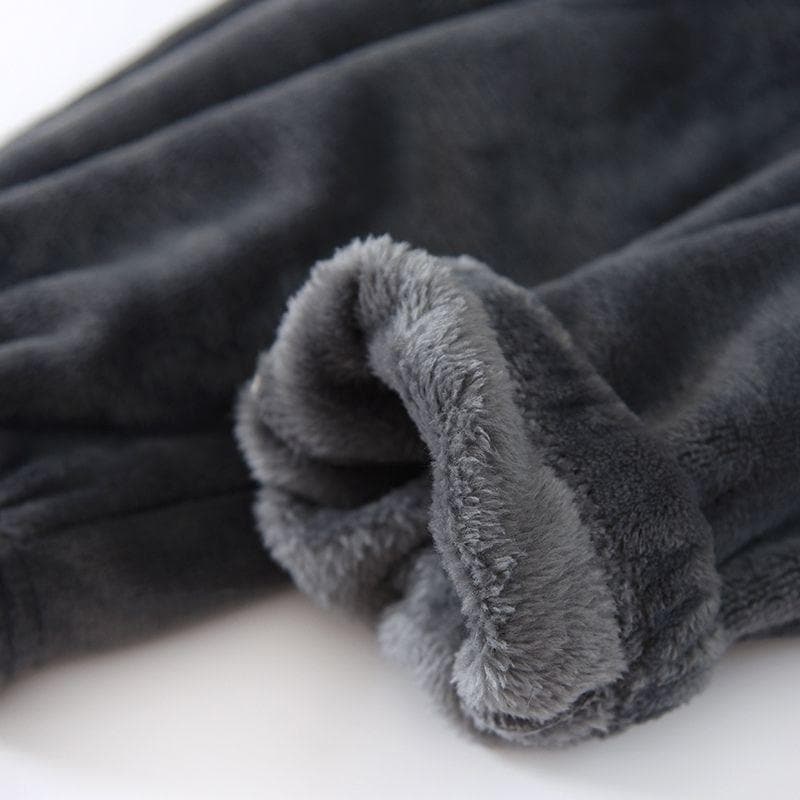 Men's Winter Cozy Pajamas - fabric detail