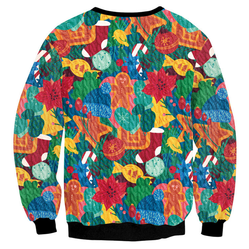 Unisex Christmas Ugly Sweater - back view