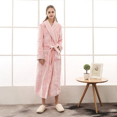 Unisex Bathrobe and Nightwear Set - model wearing