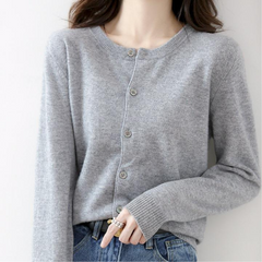 Cashmere Winter Cardigan - front view