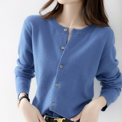 Cashmere Winter Cardigan - side view