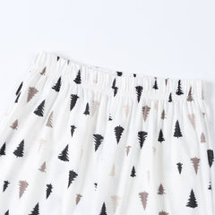 Women's Pine Tree Print Pajama Set - back view