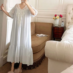 Pink Goddess French Lace Nightdress - fabric detail