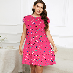Plus Size One Piece Sleepwear - back view