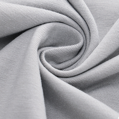 Men's Light Gray Short Sleeve Pajama Set - fabric detail