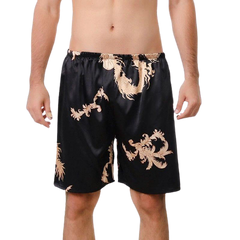 Men's Silk Sleep Shorts - front view