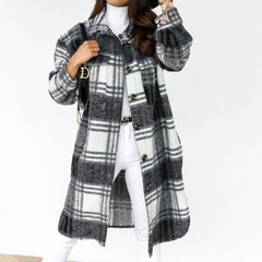Single Breasted Trench Coat - side view