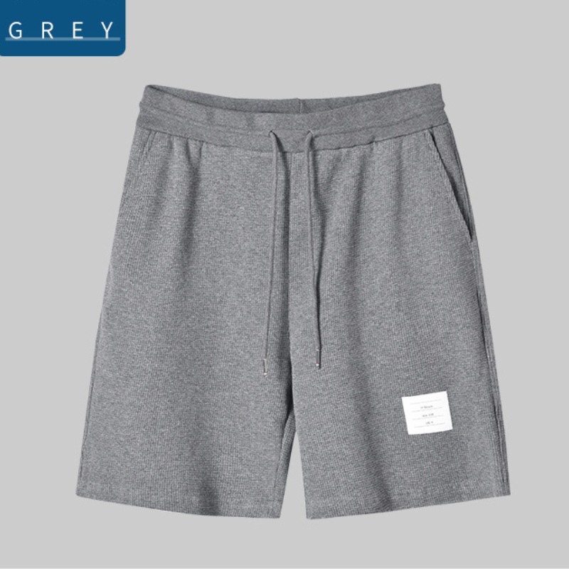Men's Waffle Cotton Summer Shorts - back view