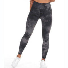 Women's Tie-Dye High-Waist Workout Leggings - fabric detail