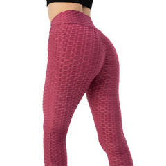 Women's Honeycomb Leggings with Side Pocket - model wearing
